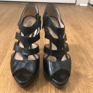 Black Prada Heeled Sandal - sz 39